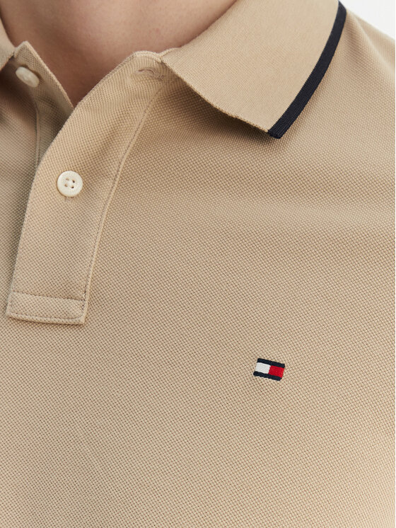 Tommy Hilfiger Tommy Hilfiger Polo Pique MW0MW42749 Beis Regular Fit