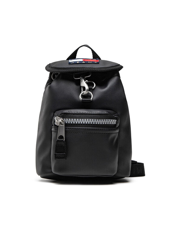 Tommy Jeans Borsetta Tommy Jeans Tjw Heritage Backpack Crossover AW0AW10900 Nero