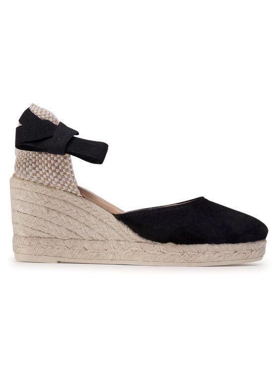 Manebi Espadrilky Manebi Low Wedge Valenciana K 1.0 WL Čierna