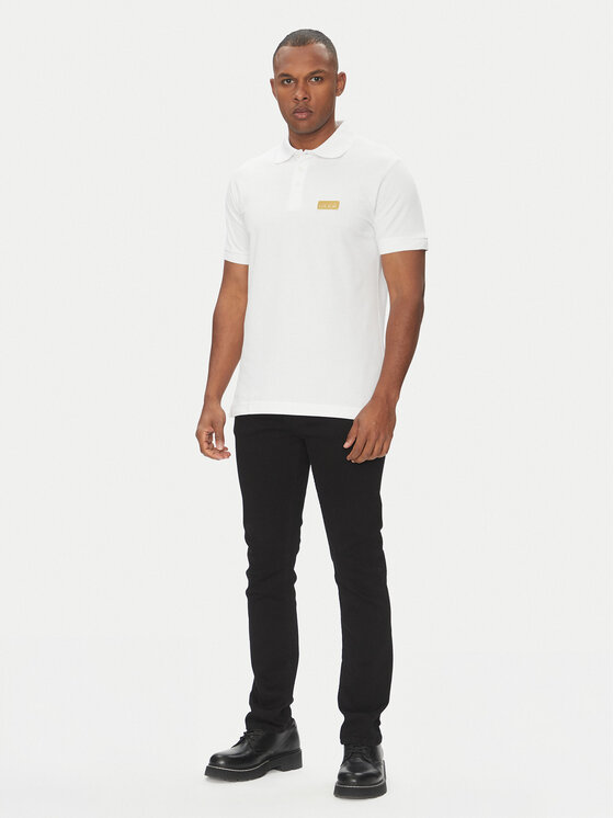 Versace Jeans Couture Versace Jeans Couture Polo majica 78GAGT08 Bela Regular Fit