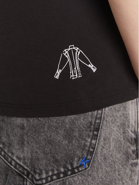 KARL LAGERFELD KARL LAGERFELD Camiseta A3W17099 Negro Regular Fit
