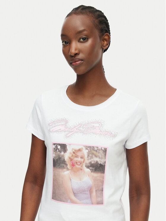 Guess Guess Футболка W6BI51 K6658 Білий Regular Fit