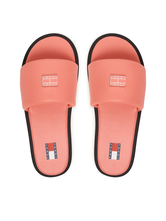 Tommy Jeans Şlapi Tommy Jeans Tjw Soft Padded Casual Slide EN0EN02950 Roz