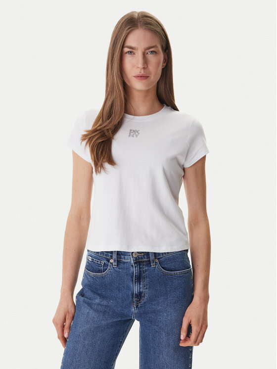 DKNY DKNY Camiseta DJ6T1740 Blanco Regular Fit