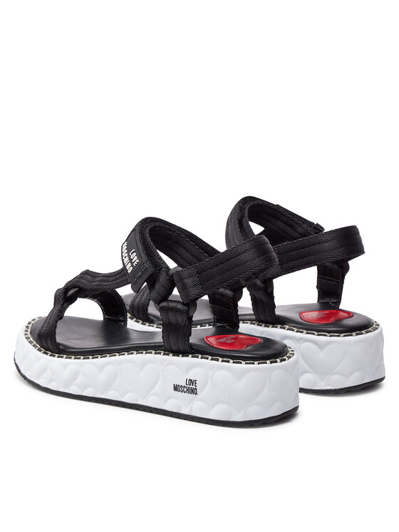LOVE MOSCHINO Sandały LOVE MOSCHINO JA16365I0IIX5000 Czarny