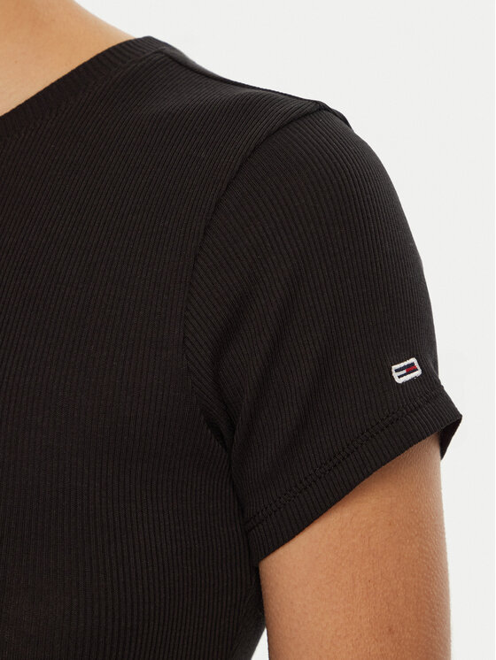 Tommy Jeans Tommy Jeans T-shirt DW0DW19435 Nero Slim Fit