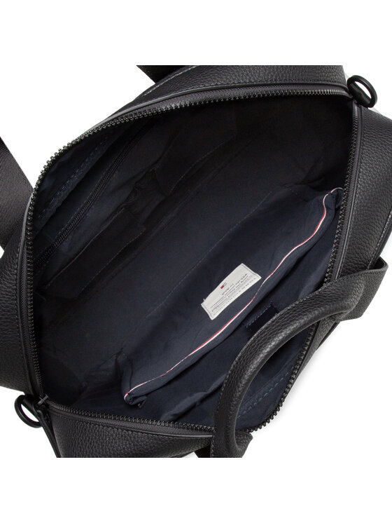 Tommy Hilfiger Laptoptáska Tommy Hilfiger Essential Pu Computer Bag AM0AM09507 Fekete
