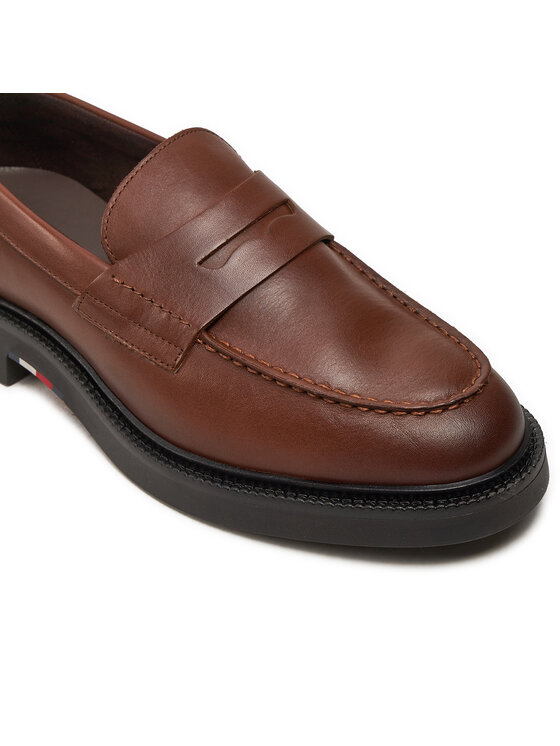 Tommy Hilfiger Loaferek Tommy Hilfiger Comfort Lwt Lth Loafer FM0FM05089 Barna