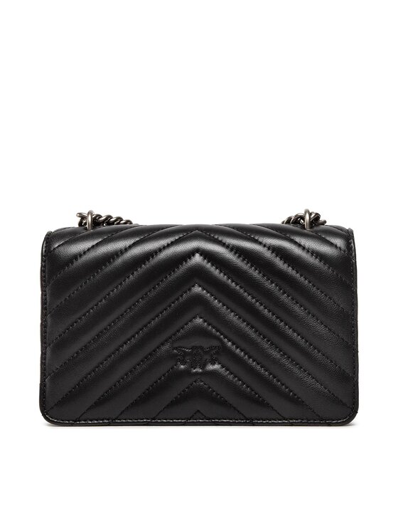 PINKO Geantă Pinko Love Mini Icon Chevron 2 Dc AI 22-23 PLTT 1P22UL A03Z Negru
