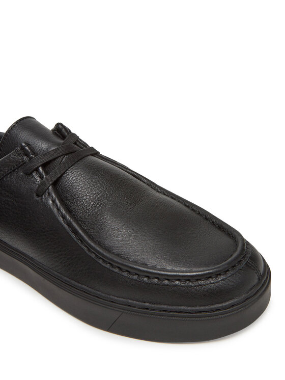 Calvin Klein Īsi apavi Calvin Klein Hybrid Apron Lace Up Lth HM0HM01893 Melns