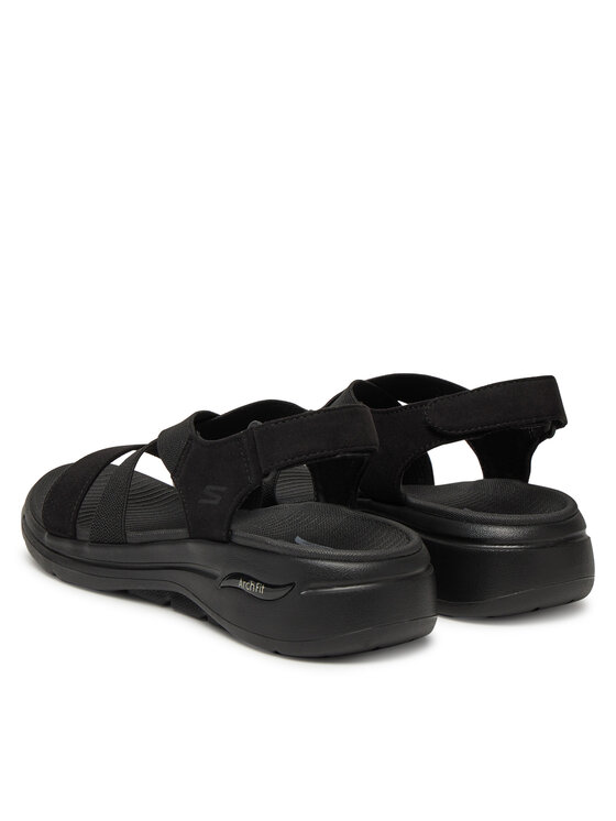 Skechers Sandály Skechers Go Walk Arch Fit Sandal-Treasured 140257/BBK Černá