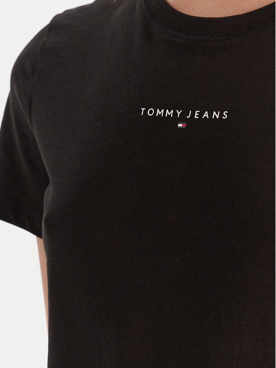 Tommy Jeans Tommy Jeans Camiseta Linear DW0DW21964 Negro Regular Fit