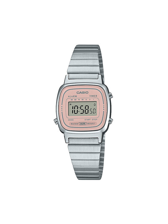 Casio Pulkstenis Casio Vintage Mini LA670WEA-4A2EF Sudraba