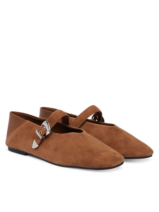 Tommy Jeans Ballerine Tommy Jeans Tjw Ballerina Suede EN0EN03067 Marrone