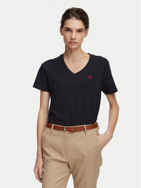 Beverly Hills Polo Club Beverly Hills Polo Club Camiseta P-SS26W-TS516518 Azul marino Regular Fit