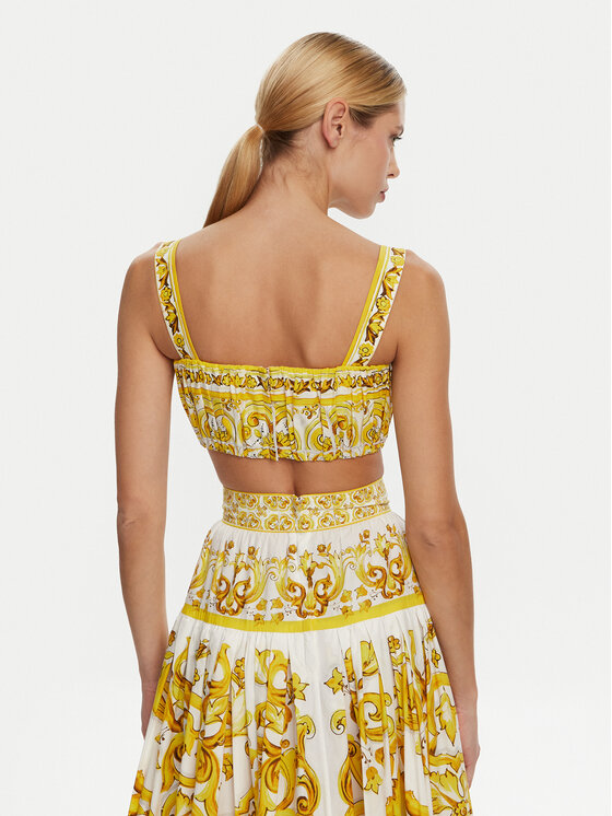 Dolce&Gabbana Dolce&Gabbana Топ F755PT HH5EA Жовтий Regular Fit