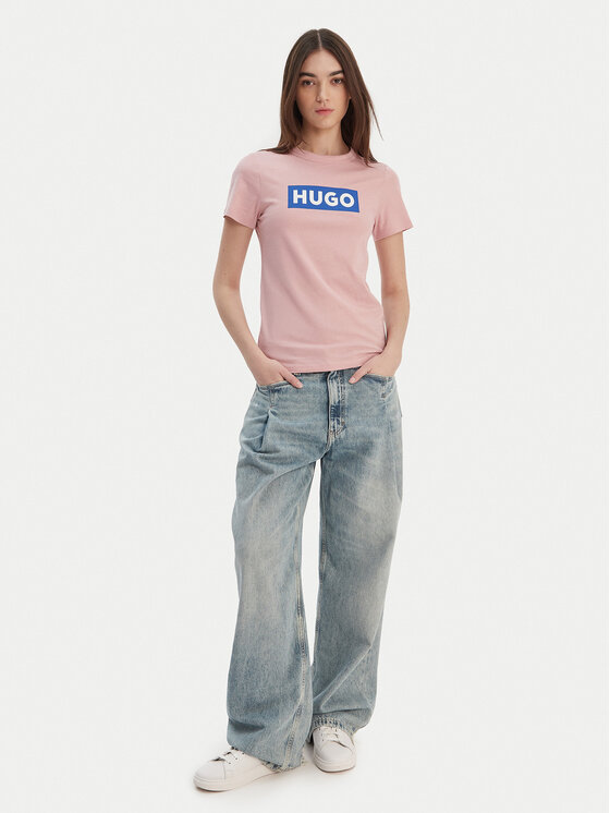 HUGO HUGO Camiseta Classic 50510772 Rosa Slim Fit