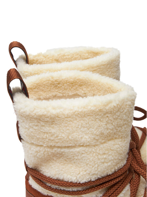 Tommy Hilfiger Botas de nieve Tommy Hilfiger Lace-Up Faux Shearling Snowboot FW0FW08252 Beis