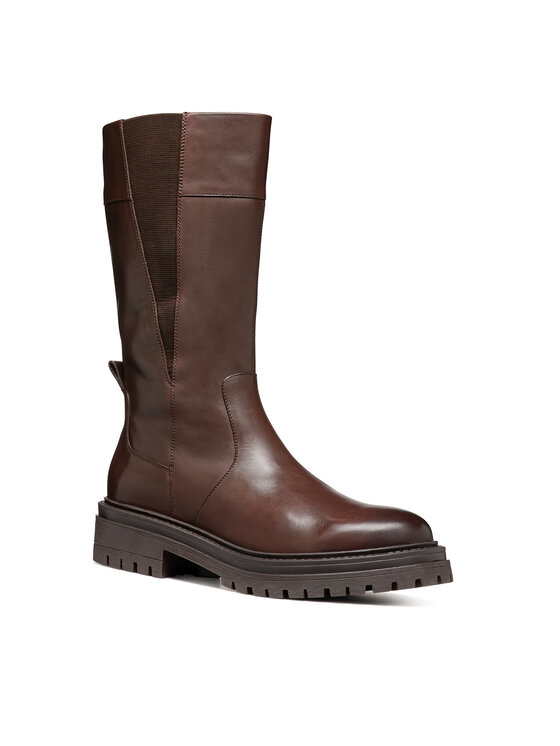 Geox Kozačky Geox D Iridea D46HRD 00043 C6006 Hnědá