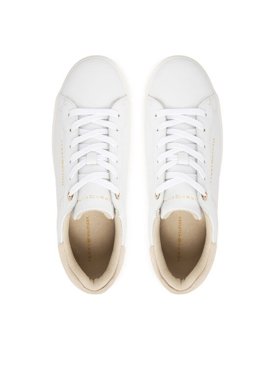 Tommy Hilfiger Sneakers Tommy Hilfiger Chic Platform Cupsole Sneaker FW0FW09021 Alb