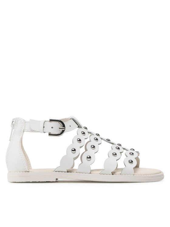 Geox Сандали Geox J Sandal Karly Girl J3535D043BCC1000 S Бял