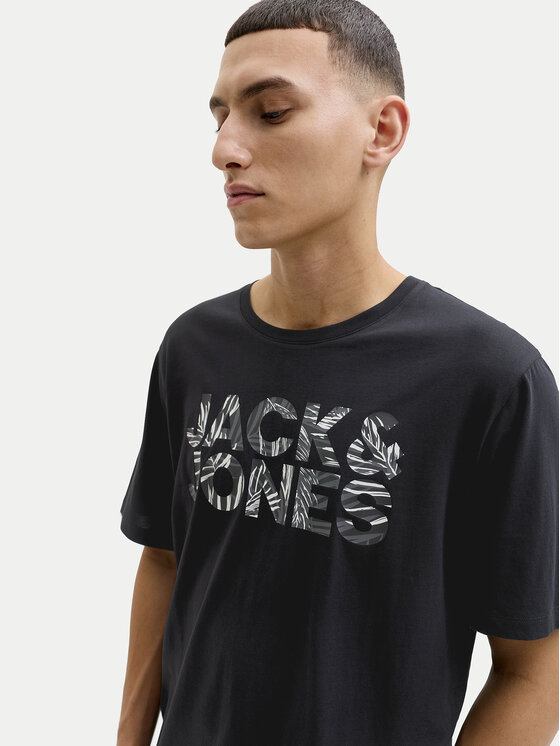 Jack & Jones Jack & Jones Camiseta Ejeff Logo 12288536 Negro Regular Fit