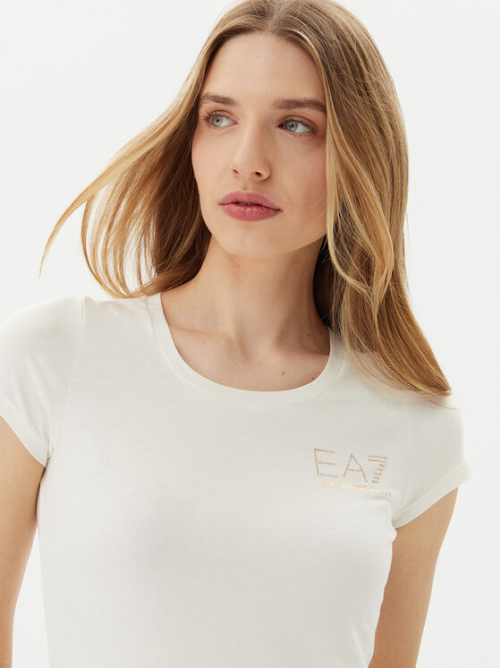 EA7 Emporio Armani EA7 Emporio Armani Футболка 8NTT65 TJDQZ U0005 Білий Regular Fit
