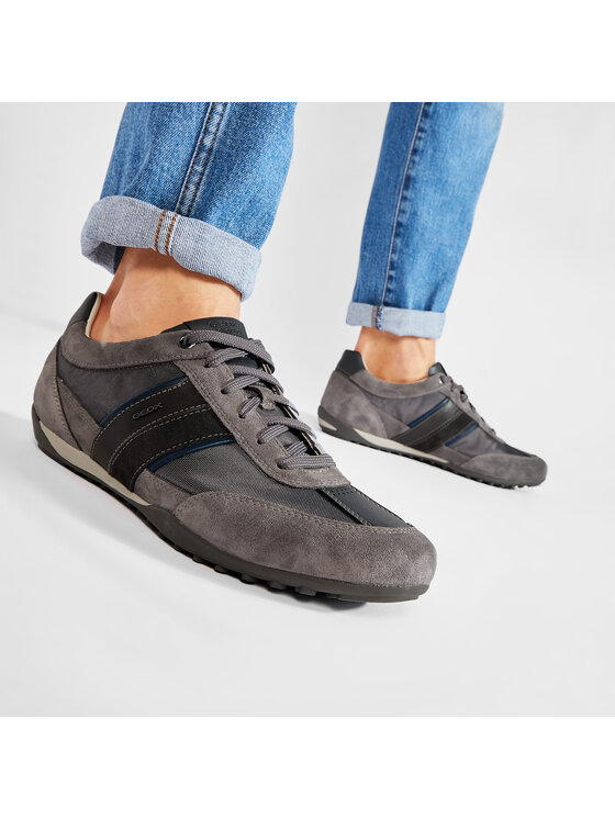 Geox Sneakersy Geox U Wells C U52T5C 02211 C9002 Sivá