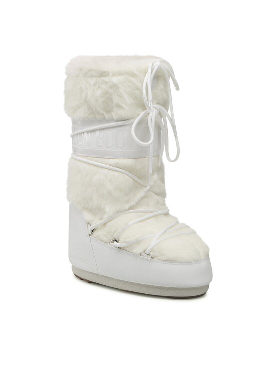 Moon Boot Апрески Moon Boot Icon Faux Fur 14089000003 Бял