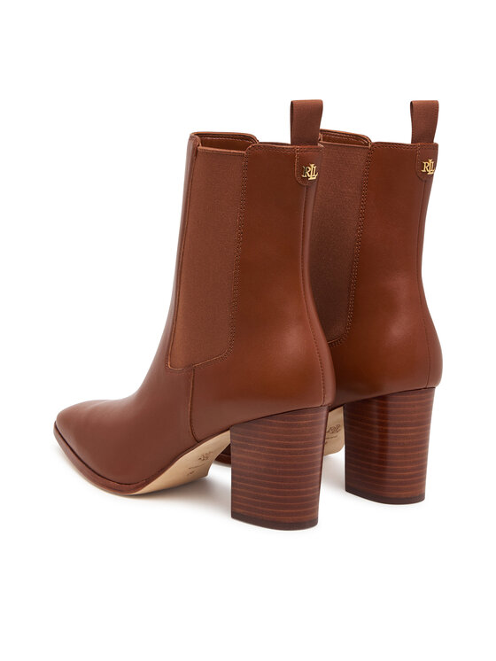 LAUREN RALPH LAUREN Členková obuv LAUREN RALPH LAUREN Rlyn Bte Hl Bo Bte 802P15661001 Hnedá