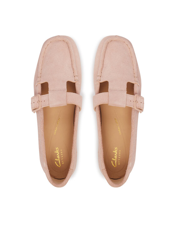 Clarks Мокасини Clarks Freckle Tbar 26185904 Рожевий