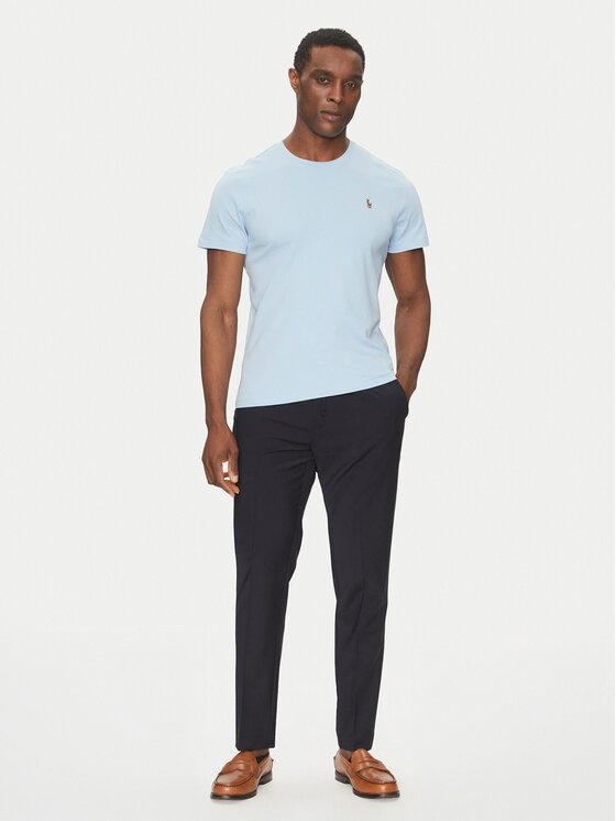 Polo Ralph Lauren Polo Ralph Lauren Футболка Classics 710740727 Блакитний Slim Fit