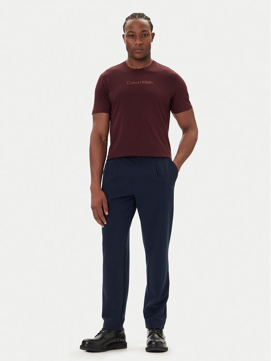 Calvin Klein Calvin Klein Camiseta Logo 30s LV04LD230G Guinda/burdeos Relaxed Fit