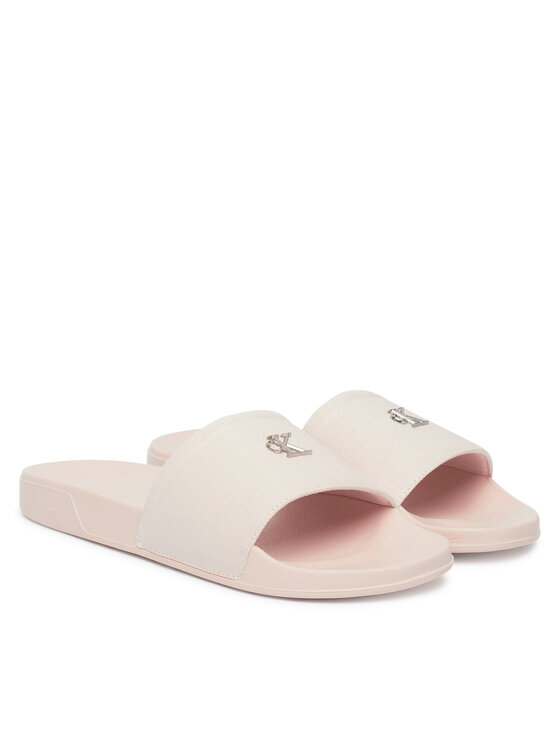 Calvin Klein Παντόφλες Calvin Klein Ess Slide Canvas Hdw HW0HW02960 Μπεζ