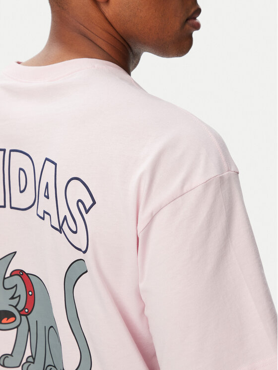 adidas adidas Camiseta Snowball Graphic LG5064 Rosa claro Oversize