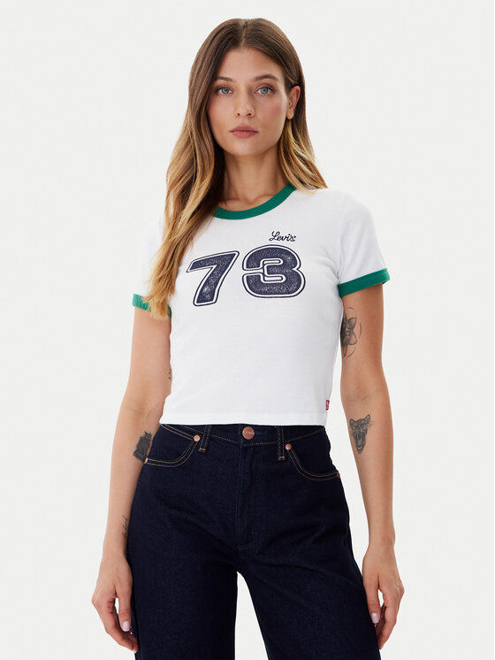 Levi's® Levi's® Camiseta Graphic Ringer A3523-0142 Blanco Slim Fit