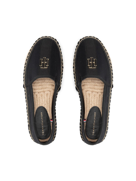 Tommy Hilfiger Espadryle Tommy Hilfiger Th Mesh Flatform Espadrille FW0FW05789 Czarny