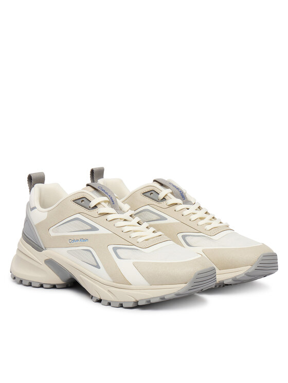 Calvin Klein Sneakersy Calvin Klein Hike Run Ckstripe Ripst HW0HW03019 Beżowy