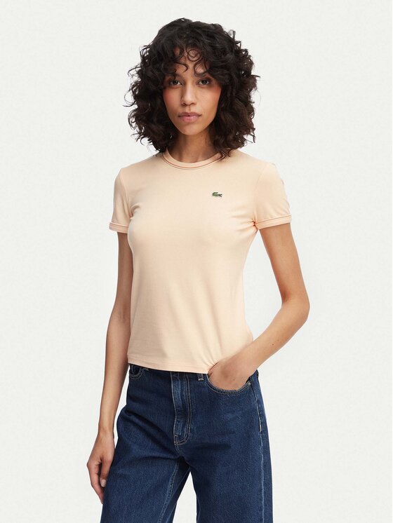 Lacoste Lacoste Camiseta TF5289 Naranja claro Regular Fit