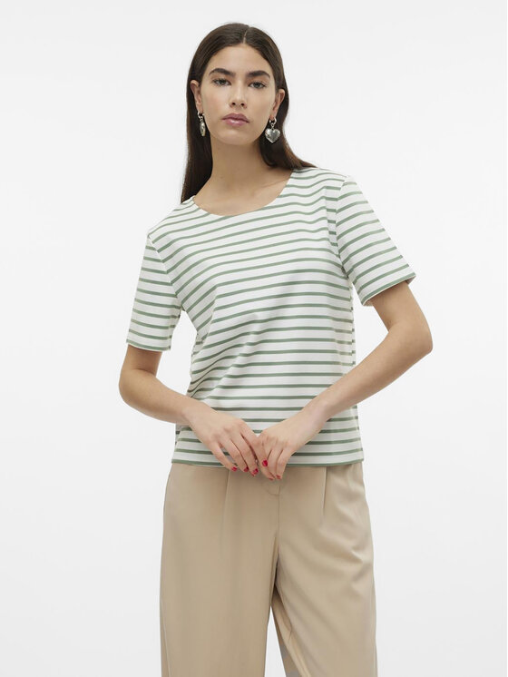 Vero Moda Vero Moda T-shirt Abby 10304716 Verde Regular Fit