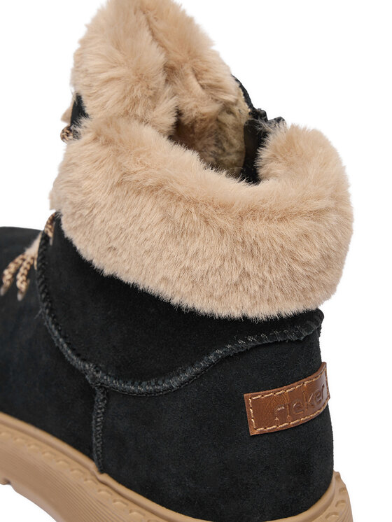 Rieker Šnurovacia obuv Rieker CEO-70402-00 Čierna