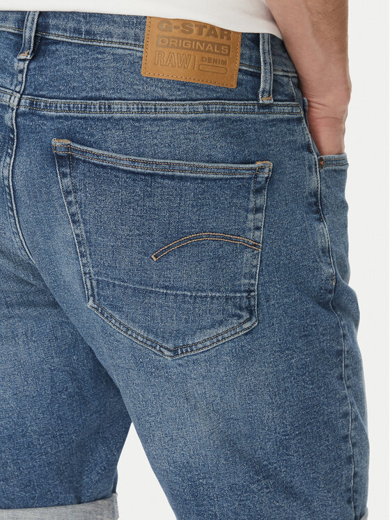 G-STAR G-Star Raw Farmer rövidnadrág 3301 D10481 D634 H096 Kék Slim Fit
