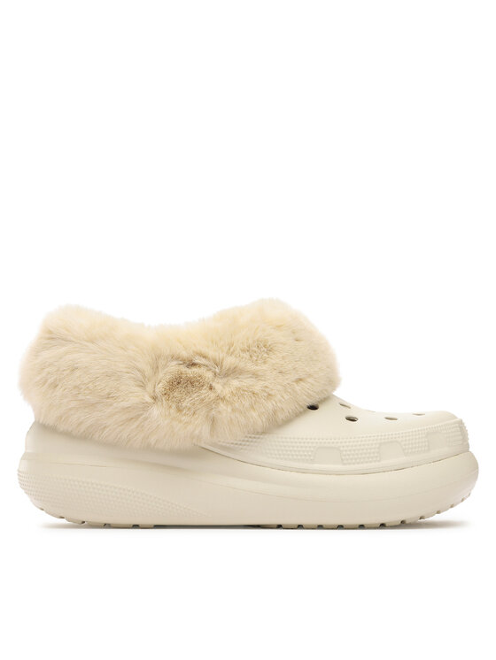 Klapki Crocs Crocs Furever Crush Clog 208446 Beżowy | Eobuwie.com.pl