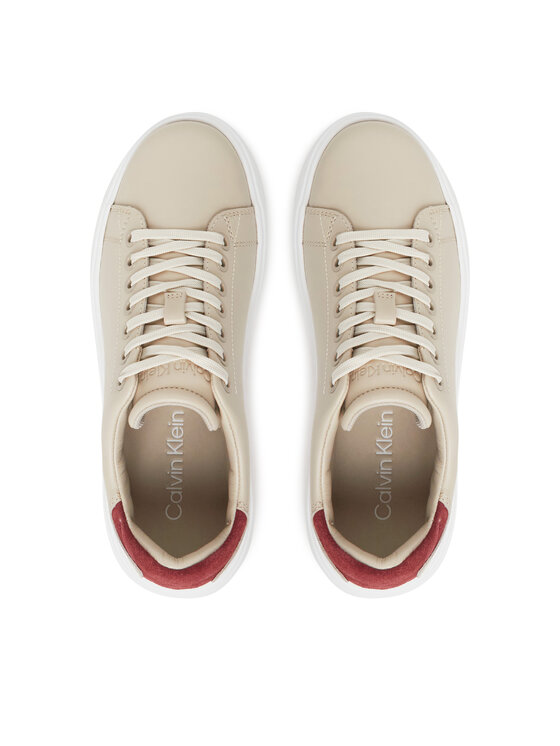 Calvin Klein Sneakers Calvin Klein Cupsole Lace Up - Suede Bt HW0HW02404 Bej