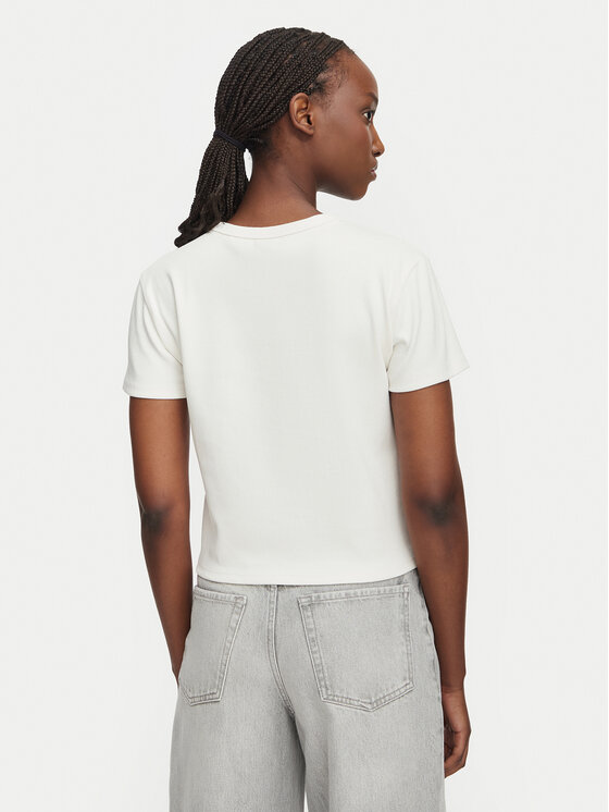 HUGO HUGO Camiseta Delanor_4 50570857 Blanco Cropp Fit