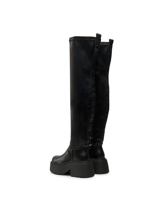 Buffalo Botas altas Buffalo Vicious Stretch Overknee 1223076 Negro