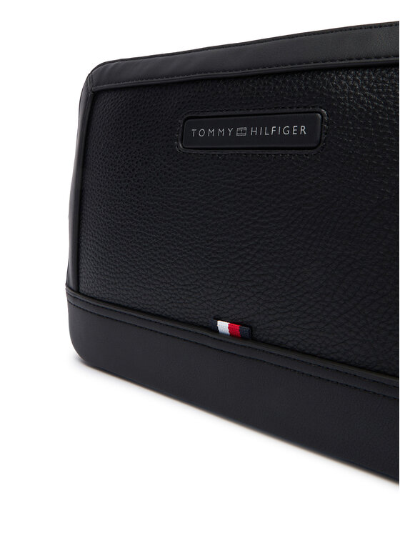 Tommy Hilfiger Smink táska Tommy Hilfiger Th Central Pouch AM0AM13953 Fekete