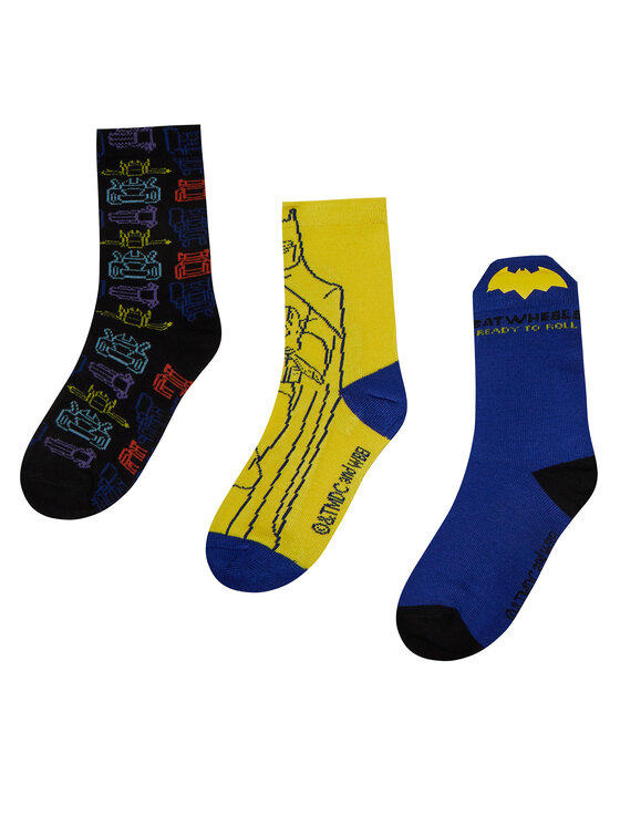 BATWHEELS Dlhé ponožky BATWHEELS ACCCCS-SS25-237WBBW(3-PACK) Žltá