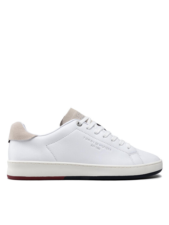 Tommy Hilfiger Αθλητικά Tommy Hilfiger Retro Tennis Cupsole Leather FM0FM03726 Λευκό