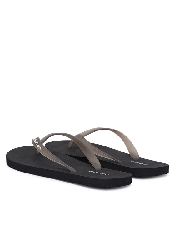 Calvin Klein Žabky Calvin Klein Beach Thong Slide HM0HM02105 Černá
